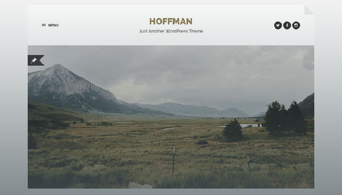 бесплатная тема Hoffman для WP